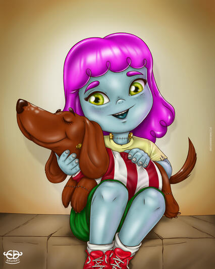 Zombie Girl Commission